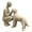 Beige, variant on QSTDGVPW Decorative Desktop Figurine Featuring A Human Figure And A Pet. Versatile And Adorable Design for Pet Lovers. Lightweight And Practical. Measures: 15. Beige