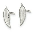 thumbnail image 2 of Auriga Fine Jewelry 925 Sterling Silver Feather Stud Earrings for Women (L-17.2mm, W- 4.48mm), 2 of 5
