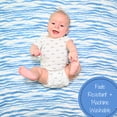 thumbnail image 4 of LollyBanks Wave Wonder Baby Muslin Swaddle Blanket- 100% Cotton, 47"x47", 1 Pack, 4 of 6