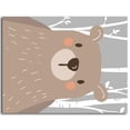 thumbnail image 2 of Oso zorro conejo pintura al óleo dibujos animados animales del bosque sin marco lienzo arte HD impreso carteles al óleo imágenes de dibujo Inevent JJ17289-06, 2 of 4