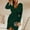 Green, variant on Munlar Party Dresses for Women,Womens Wedding Guest Bridesmaid Dresses,Women Sexy V-neck Solid Slimming Long Sleeve Buttocks Slit Party Dress