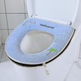 thumbnail image 5 of Toilet Seat Mat, Bathroom Soft Padded Warm Cloth Toilet Seat Mat, 5 of 5