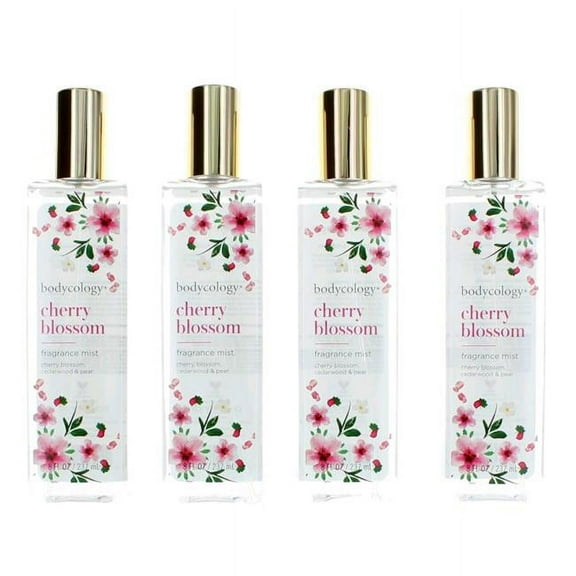 Bodycology  8 oz Cherry Blossom Mist Fragrance for Women - Pack of 4
