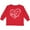 Red, variant on Inktastic I Love My Aunt and Uncle in White Chalk Heart Boys or Girls Long Sleeve Toddler T-Shirt