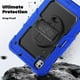 thumbnail image 4 of Funda para iPad Pro de 11 pulgadas (M4) 5.ª generación 2024, funda protectora resistente a los golpes con protector de pantalla, soporte giratorio de 360°, correa para mano/hombro, 4 of 9