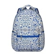 thumbnail image 1 of Boho Floral Design Backpack for Students Lightweight and Wear-Resistant School Bag with Tropical Flower and Leaves Pattern, 1 of 5