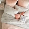 thumbnail image 3 of Porch & Den  Norris Lattice Cotton Duvet Cover White King, 3 of 5