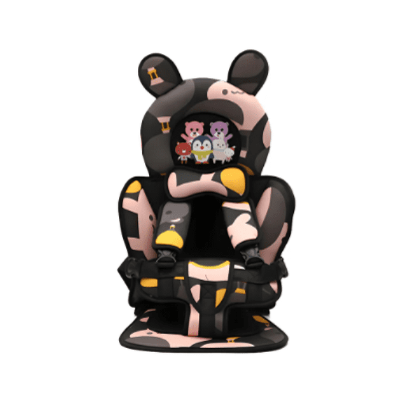 "Asiento De Coche Portátil Para Bebés Con Cojín Elevador Malubero Rosa, Negro