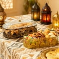 thumbnail image 3 of Ramadan Serving Tray for Middle East Snack and Dry Fruit with PP and Wrought Iron Material, Ideal for Holiday Decor, 3 of 9