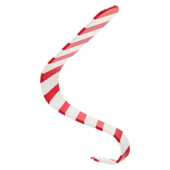 OFFIGAM Christmas Ornament Hangers Stocking Hooks Red White Iron Classic Holiday Parties 1Pack 10.6X3.8X0.9In