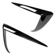 thumbnail image 4 of Ikon Motorsports Fog Light Trims Compatible With 2020-2024 Tesla Model Y Gloss Black IKON Style ABS Plastic Driver Passenger Side Fog Lamp Decoration Accessories Eyebrows Cover 2PC, 4 of 8