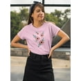 thumbnail image 2 of Vintage Flower Embroidery T-Shirt Women -Image by Shutterstock, Female Large, 2 of 4