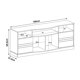 thumbnail image 2 of Mesa para TV Bertolini Titanium Pino, 2 of 2