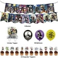 thumbnail image 4 of 32 PCS For The Nightmare Before Christmas Birthday Party Decorations, With 1 Happy Birthday Banner Garland,18 Balloons,13 Cupcake Toppers for decorative supplies set, 4 of 4