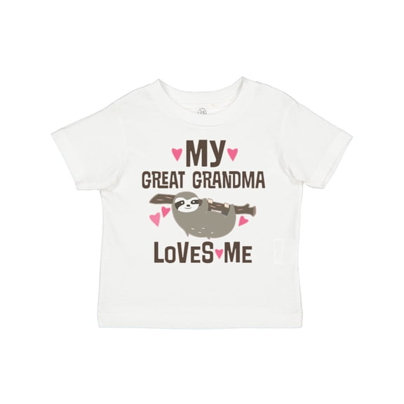 Inktastic My Great Grandma Loves Me Girls Toddler T-Shirt