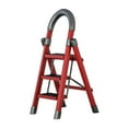 thumbnail image 2 of Taburete Kusrkot de escalera plegable ligero portátil para el hogar interior al aire libre Rojo, 2 of 8