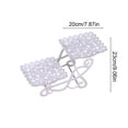 thumbnail image 3 of Three-Tier Serving Stand for Wedding and Party Desserts - Heavy Duty Fruit Display with Easy Assembly, 3 of 6