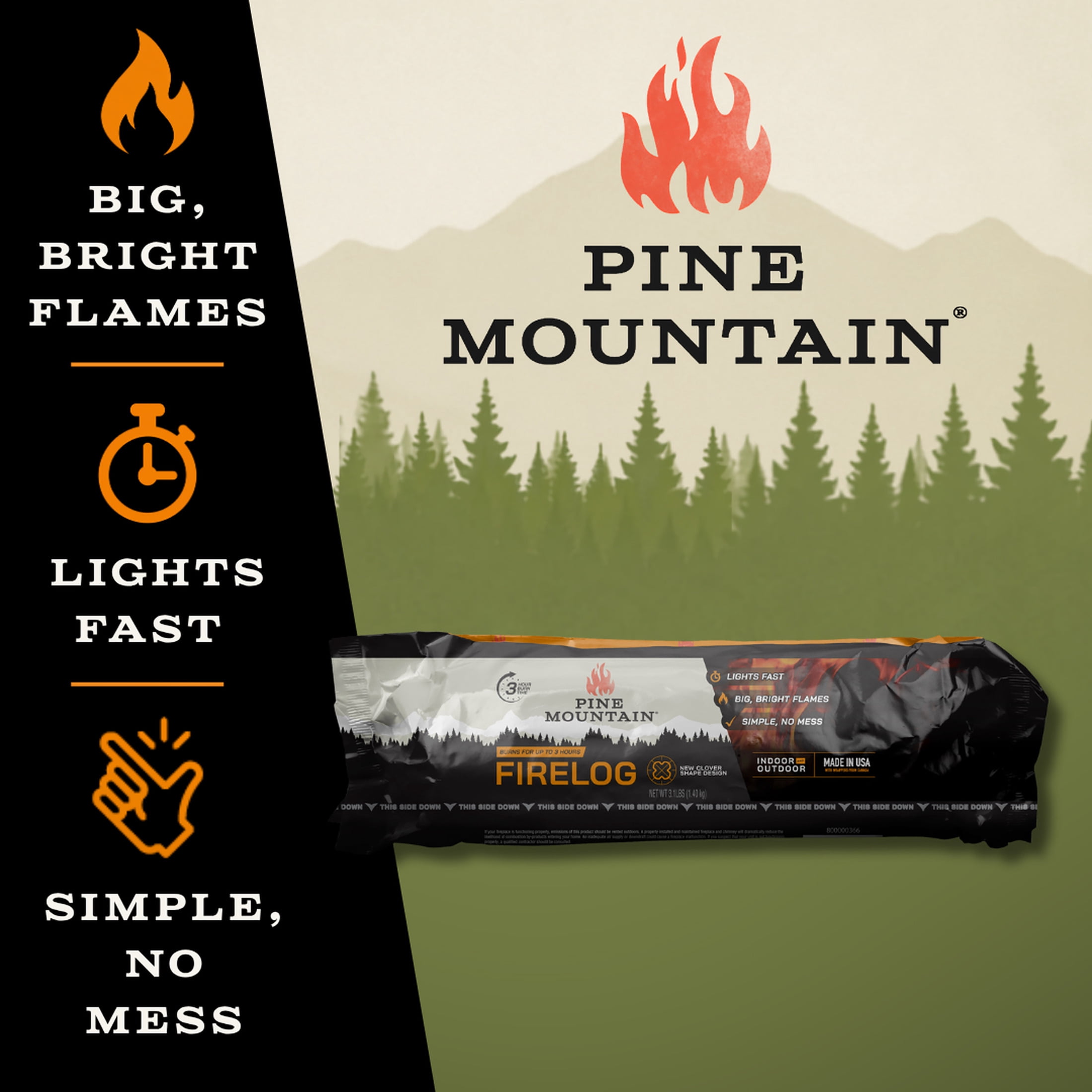 Pine Mountain Pine Mountain 6-Pack Hershey's Roasting Log