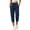 Navy, variant on Utoimkio Women's Capri Jogger Sweatpants Drawstring Elastic Waist Cuffed Cropped Trousers with Side Pockets for Casual Daily Walking