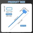thumbnail image 2 of 4inch Zip Ties, 200pcs Cable Ties Tags Nylon Wire Marking Label Self Locking Plastic Straps Write on with Label Tags Paper for Organization Cord Network Ethernet Marking, Blue, 2 of 7