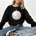 thumbnail image 3 of Volleyball Faux Glitter Sweatshirt for Women Trendy Girly Volleyball Fan Pullover Black Sweatshirt Adult X-Large, 3 of 4