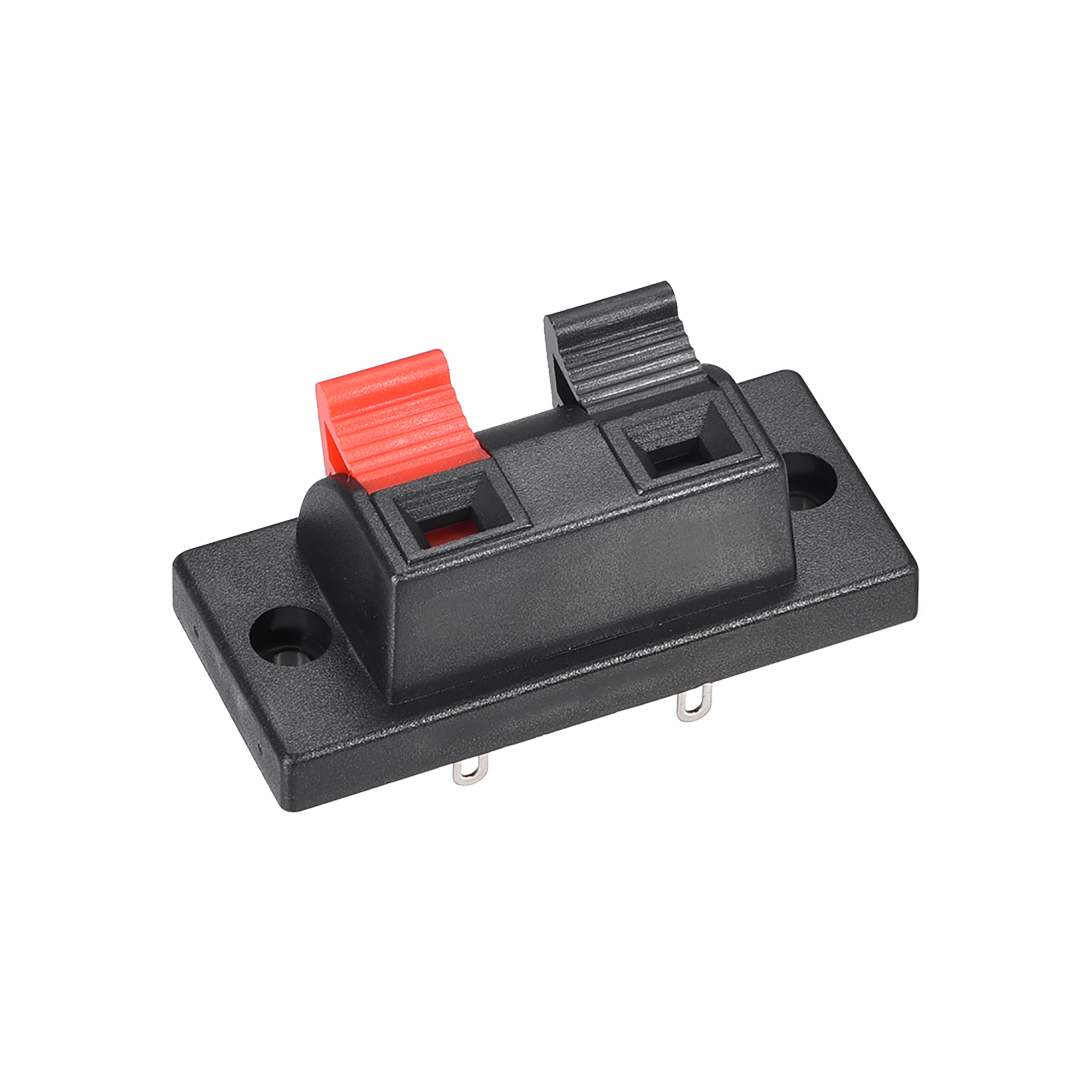 Uxcell 0.17'' 2 Way Spring Speaker Terminal Clip Push Release Connector