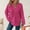 C_Hot Pink, variant on Womens Tops Fall Half Button Hoodies for Women Fashion Waffle Sweatshirts Long Sleeve Drawstring Tops Plus Size Casual Tees Soft Pullover Trendy Blouses