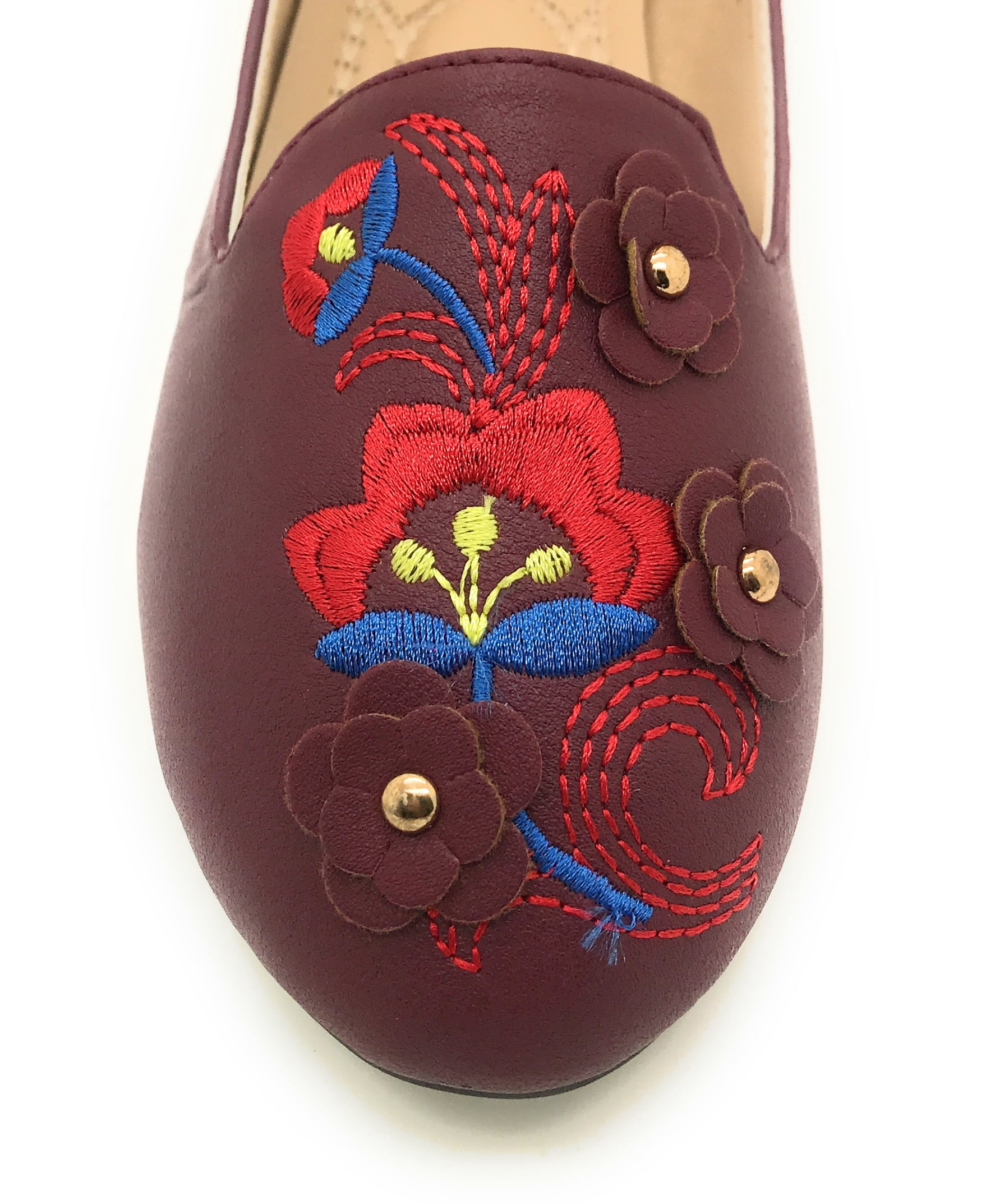 Victoria K Embroidered Ballet Flat (Women's)