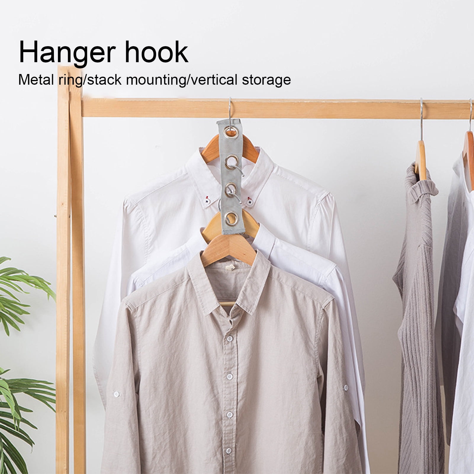 ZEDODIER Metal Clothes Hanger Connector Hooks, 20 Pack Super Sturdy Hanger  Extender Hooks, Efficient Closet Space Saver, Easy to Use, Suitable for