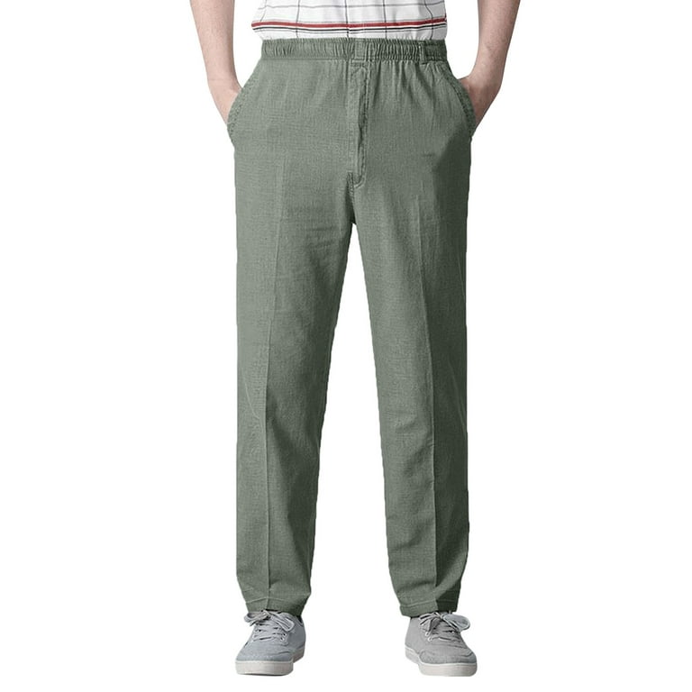  Deals Under 5 Dollars Mens Casual Pants Drawstring Elastic  Waist Sports Sweatpants Cotton Solid Loose Trousers Classic-Fit Long Pant  Linen Pants Men Army Green S : Clothing, Shoes & Jewelry