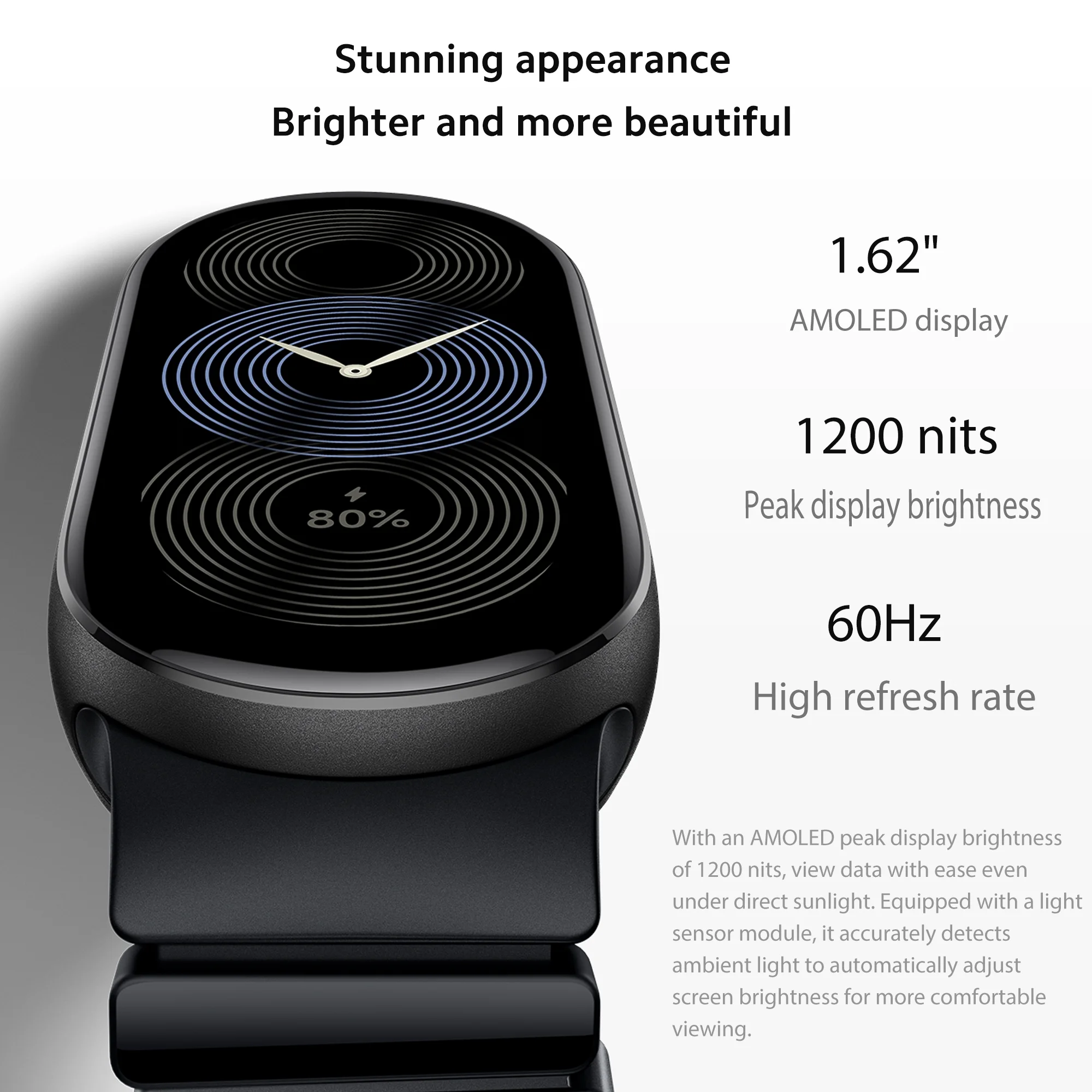 Smart Band 9 Global Version (2024) 1.62" Amoled Display | 233 mAh Battery | up to 21 Days of Battery Life | BT 5.4 | 50M Water Resistant -Midnight Black