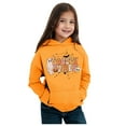 thumbnail image 4 of WERYOUNG Girls Boys Hoodies Cartoon Pumpkin Letter Ghost Flower Printed Long Sleeve Pullover Hooded Halloween Sweatshirt With Pocket Kids Versatile Vacation Hoodie,Orange,8-9 Years, 4 of 4