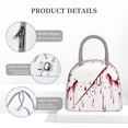 thumbnail image 4 of Balery Bloody Hand Bolsa de Almuerzo para Mujeres, Caja de Almuerzo, Bolsa de Almuerzo Pequeña Impermeable, Tote de Almuerzo Reutilizable con Gran Capacidad, 4 of 6