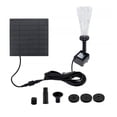 thumbnail image 1 of Solar Hydroponics Submersible Pump Easy Installation With 6 Nozzles Pond Fountain Water Pump Decorative Props For Outdoor Garden ,Multi-Install Methods, 1 of 10