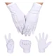 thumbnail image 1 of 10pz Guantes Blancos Algodón Para Escolta, Mesero, Chambelan, 1 of 8