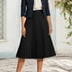 thumbnail image 2 of Falda midi plisada para mujer: falda informal de gasa, cintura alta, estilo versátil, perfecta para las salidas de verano., 2 of 5