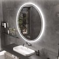 thumbnail image 1 of LUVODI Miroir de Salle de Bain Rond à DEL : Miroir de Meuble-Lavabo Rond Rétroéclairé à Intensité Réglable de 600 mm avec Coussinet Anti-Buée + Bouton Tactile Intelligent pour Maquillage et Rasage, 1 of 13