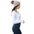thumbnail image 2 of Marcus Adler Blush Striped Beanie, 2 of 3