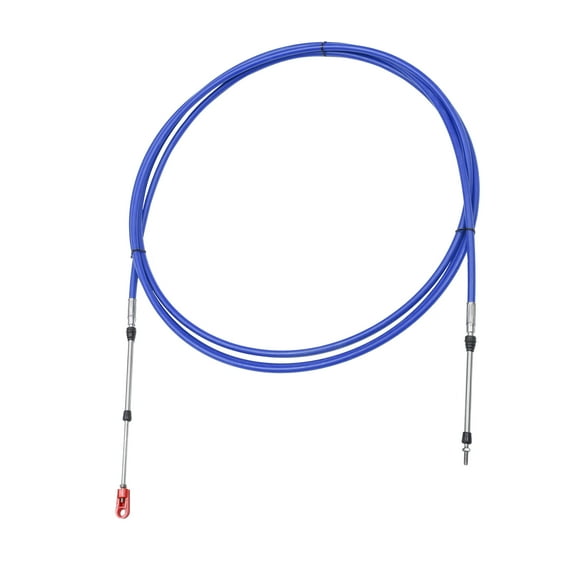 Unique Bargains 1pcs 16ft 197 Inch Marine Type 3300/33C Throttle Shift Remote Control Box Cable with Clevis Blue