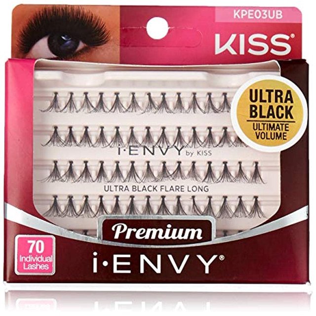 Pestañas largas Kiss Envy Ultra Black Flare