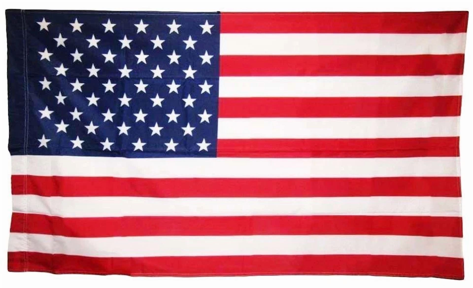CIRCLE- 3X5 Foot Us Usa American Flag Sleeve & Hem House Pole Banner Pocket