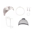 thumbnail image 1 of Peluca de anciana, peluca de cosplay de abuelita, disfraz de anciana para mujer, peluca de abuelita, gorro, gafas, cadena, collar de perlas, pendientes, pulsera (7 piezas), 1 of 8