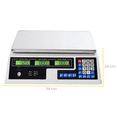 thumbnail image 4 of Báscula Comercial Digital 40 Kg Recargable Tecla Tara Labg Color Blanco, 4 of 5