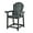 Black, variant on Decksplore Tall Adirondack Chairs, Outdoor Balcony Chair, Patio Bar Stool Chair with Widened Arms, High Back, Footrest, 400lbs, All-Weather Bar Height Chair for Garden, Yard, Backyard (Lake Blue)