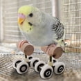 thumbnail image 1 of Flmtop Parrot Mini Roller Skates Double Row Toy Pet Intelligence Training Supplies, 1 of 9