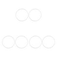 thumbnail image 4 of kurtrusly 2pcs/set Durable And Versatile Floor Protector Rubber Rings For Barstool Base Reliable white 38.5 cm 3Set, 4 of 6