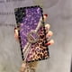thumbnail image 1 of Funda de teléfono cuadrada con soporte de anillo de diamante con estampado de leopardo para Samsung Galaxy A54, A53, A52, A51, A71, A42, A32, A33, A72, A82, A04, A50, A70, A13 Fivean unisex, 1 of 2
