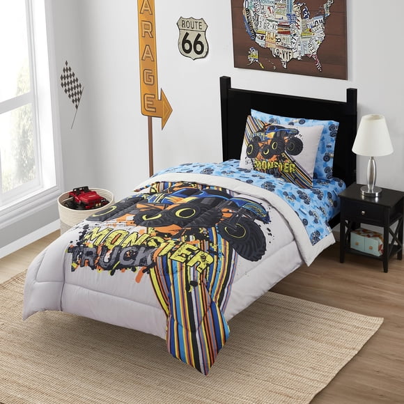 Juego de sábanas Sweet Home Collection Monster Truck Twin