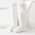 thumbnail image 2 of Diconna Bas Jusqu'aux Genoux pour Tout-Petits Automne en Velours avec Nœud Chaussettes Mi-Mollet, 2 of 7