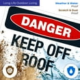 thumbnail image 5 of Keep Off Roof Sign, 10x7 Aluminum, 5 of 8